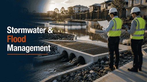 Does a flood study replace a stormwater drainage design