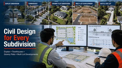 Do I need a civil plan before or after the person who checks the land shows the lot lines