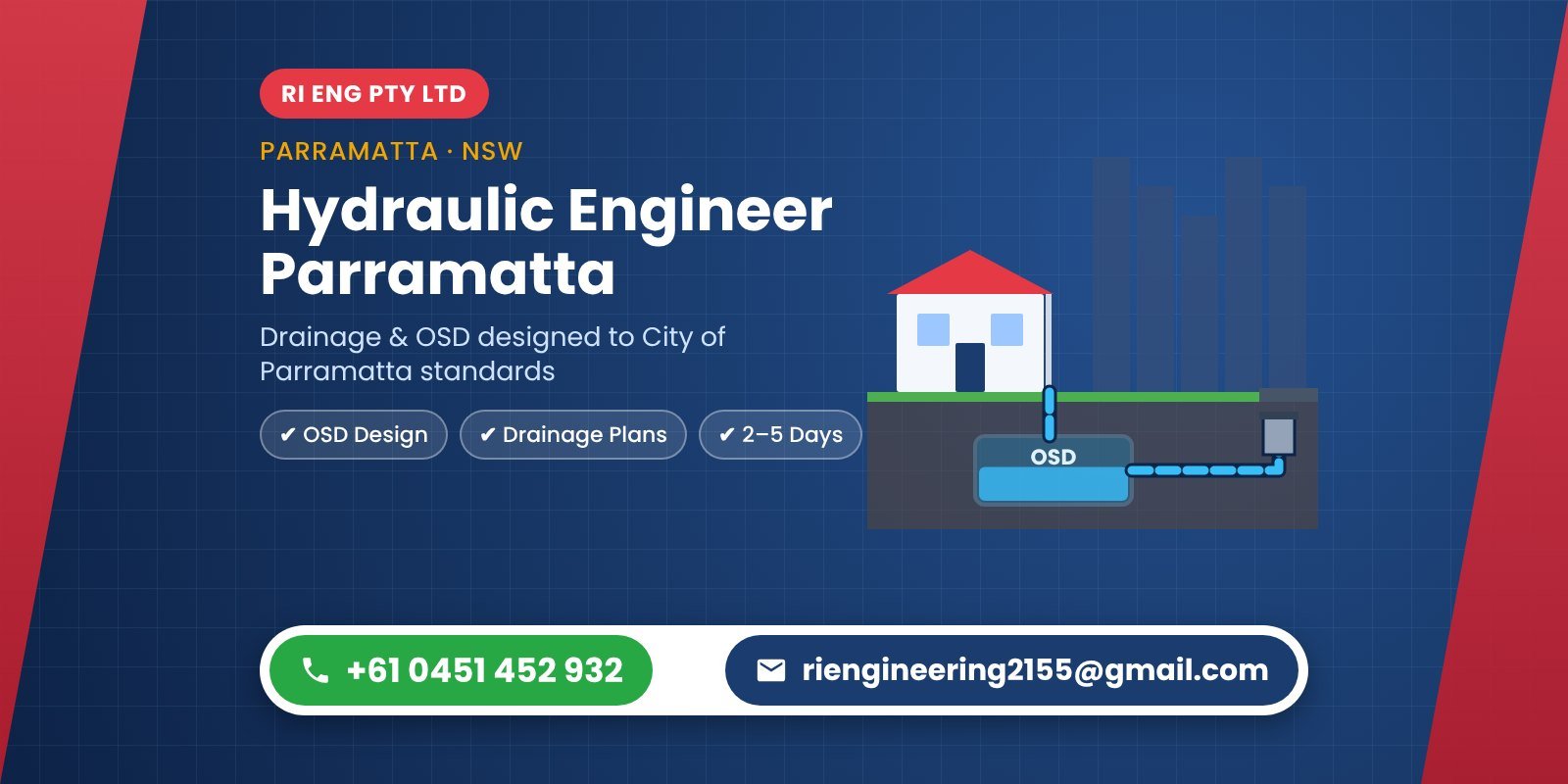 Hydraulic Engineer Parramatta — Stormwater Drainage Design for Residential Projects