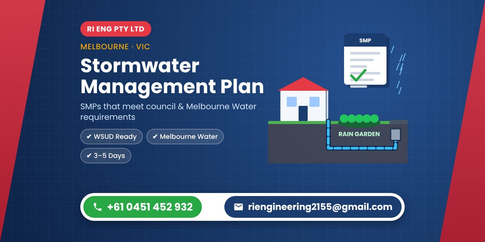 Stormwater Management Plan Melbourne — Engineered, Council-Ready
